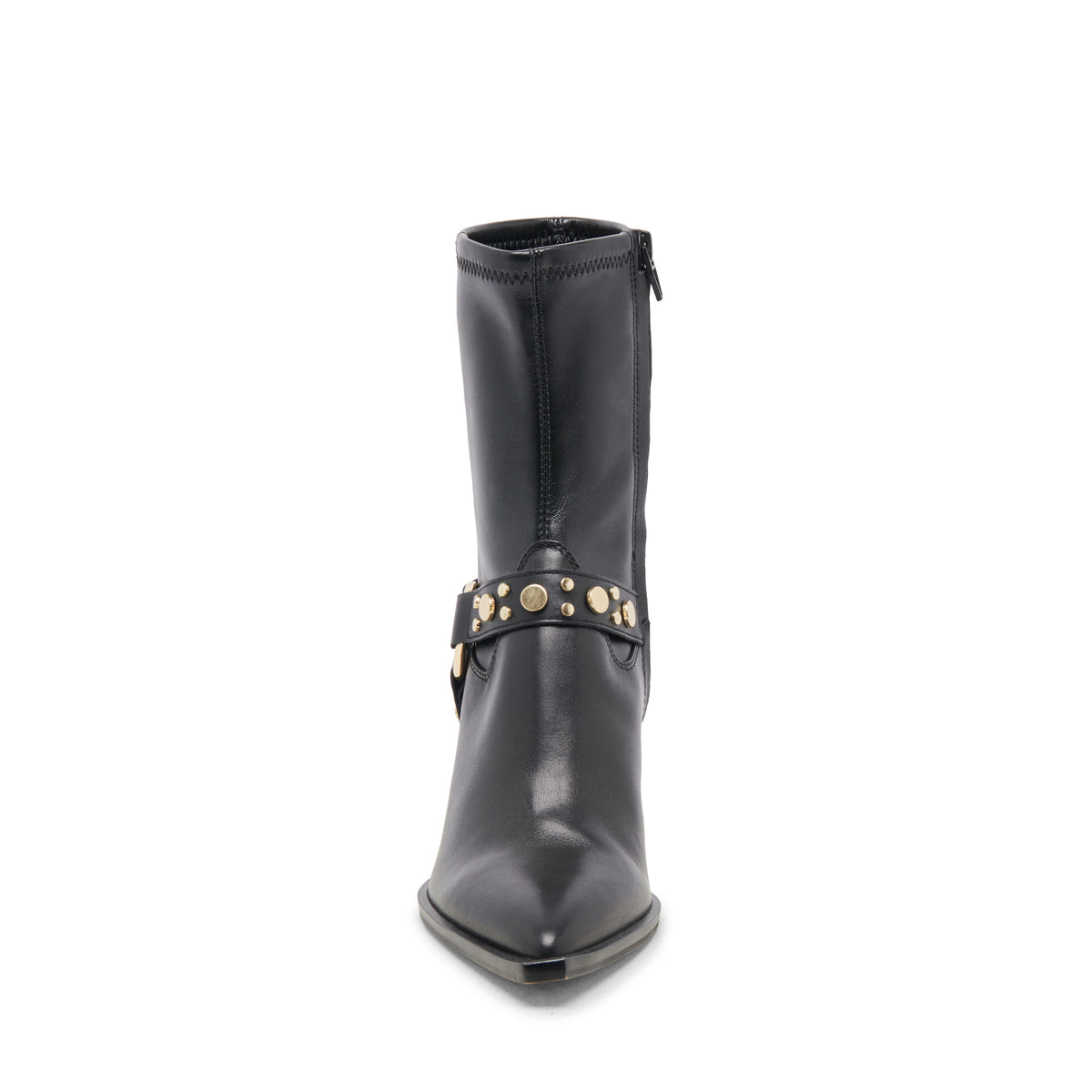 Bottines à Talons Femme White House Black Market - Cuir Noir Clouté - Pointure US 7.5 - Occasion