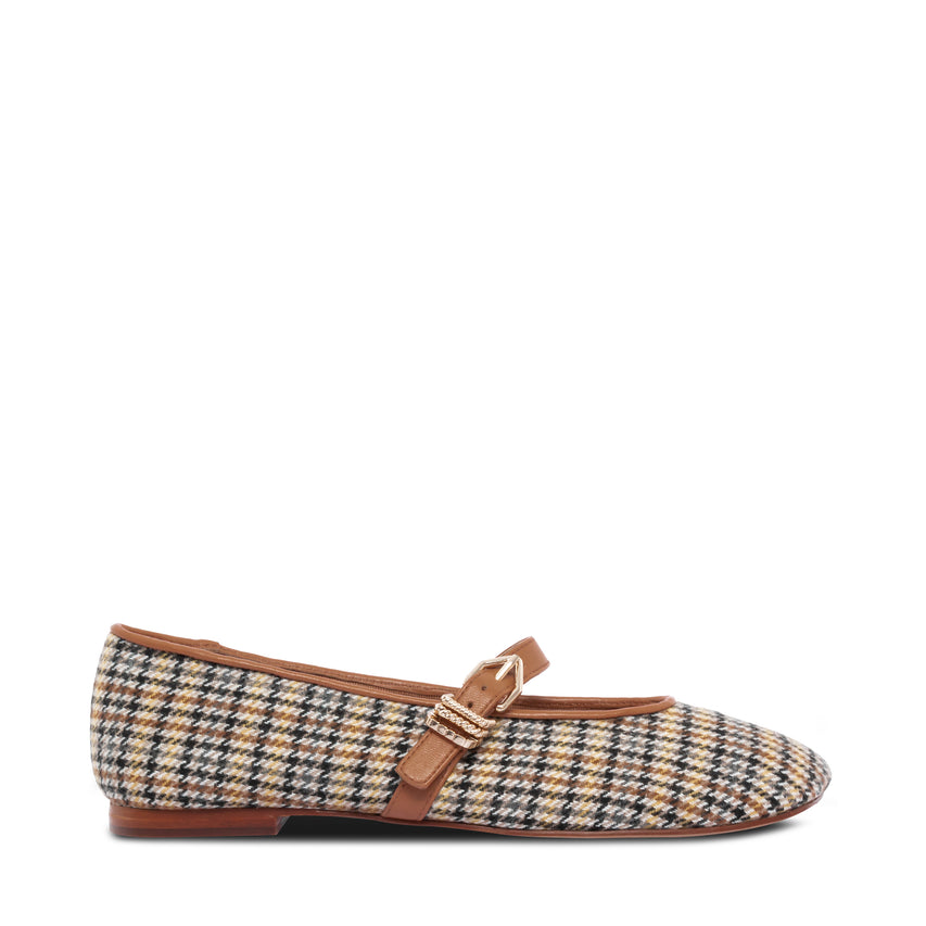 ALIZZA YELLOW PLAID TWEED