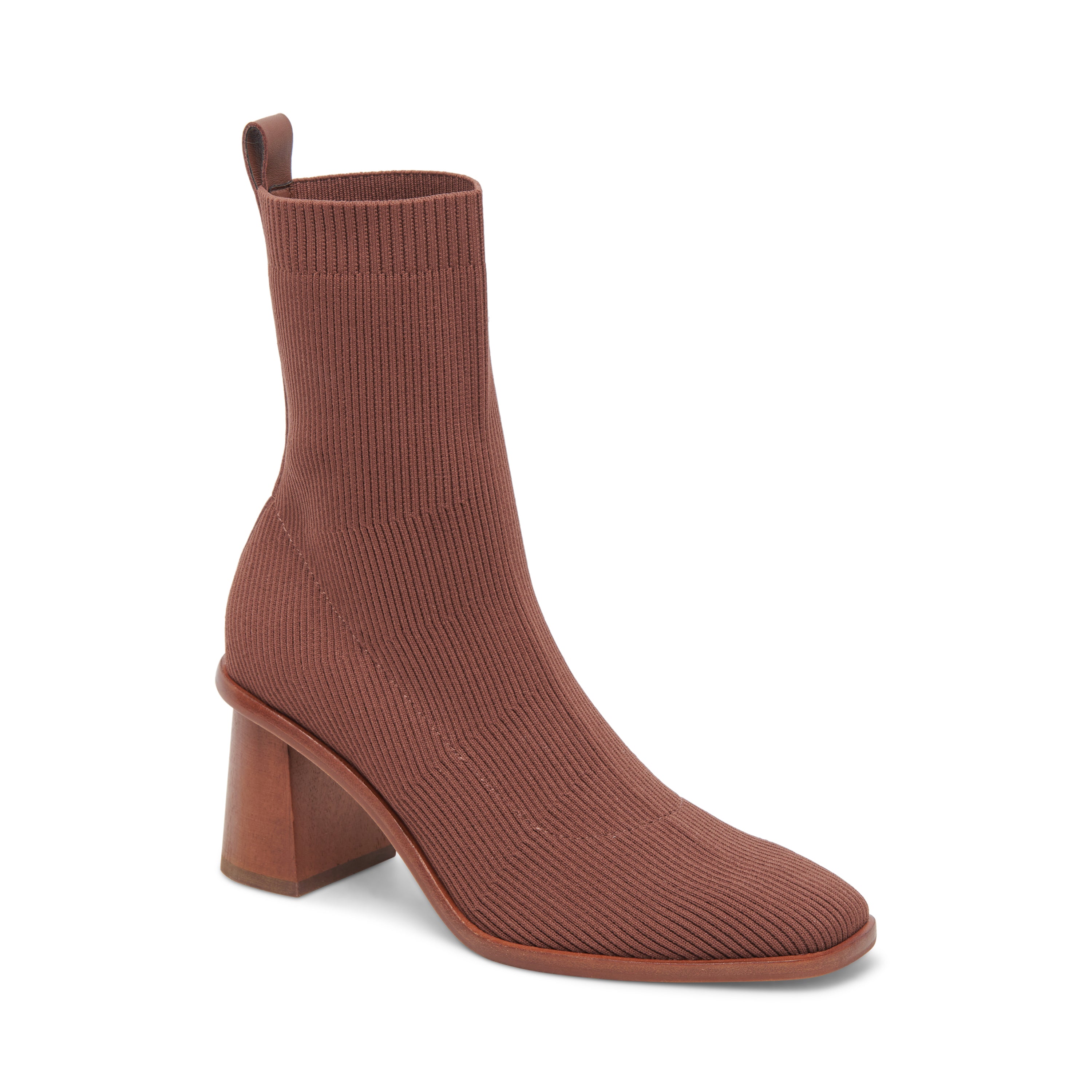 Alaya Brown Knit Botines Cafes