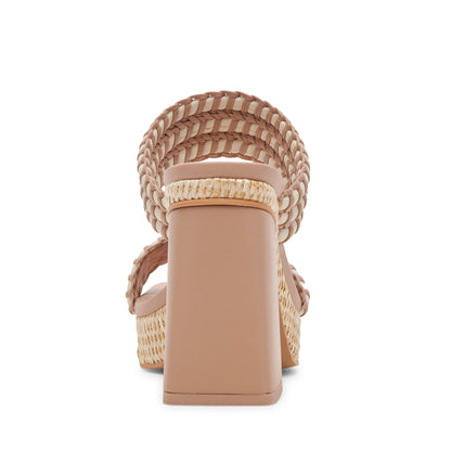 Alfred Ivory Multi Sandalias de Tacon Beige para Mujer