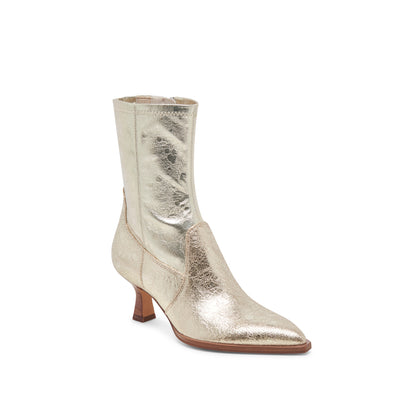 Arya Light Gold Botines de Piel Dorados