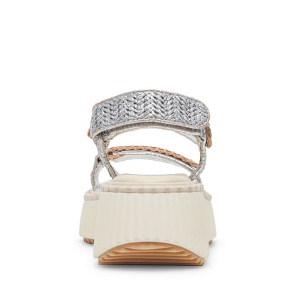 Debra Silver Sandalias con Plataforma Plateadas para Mujer