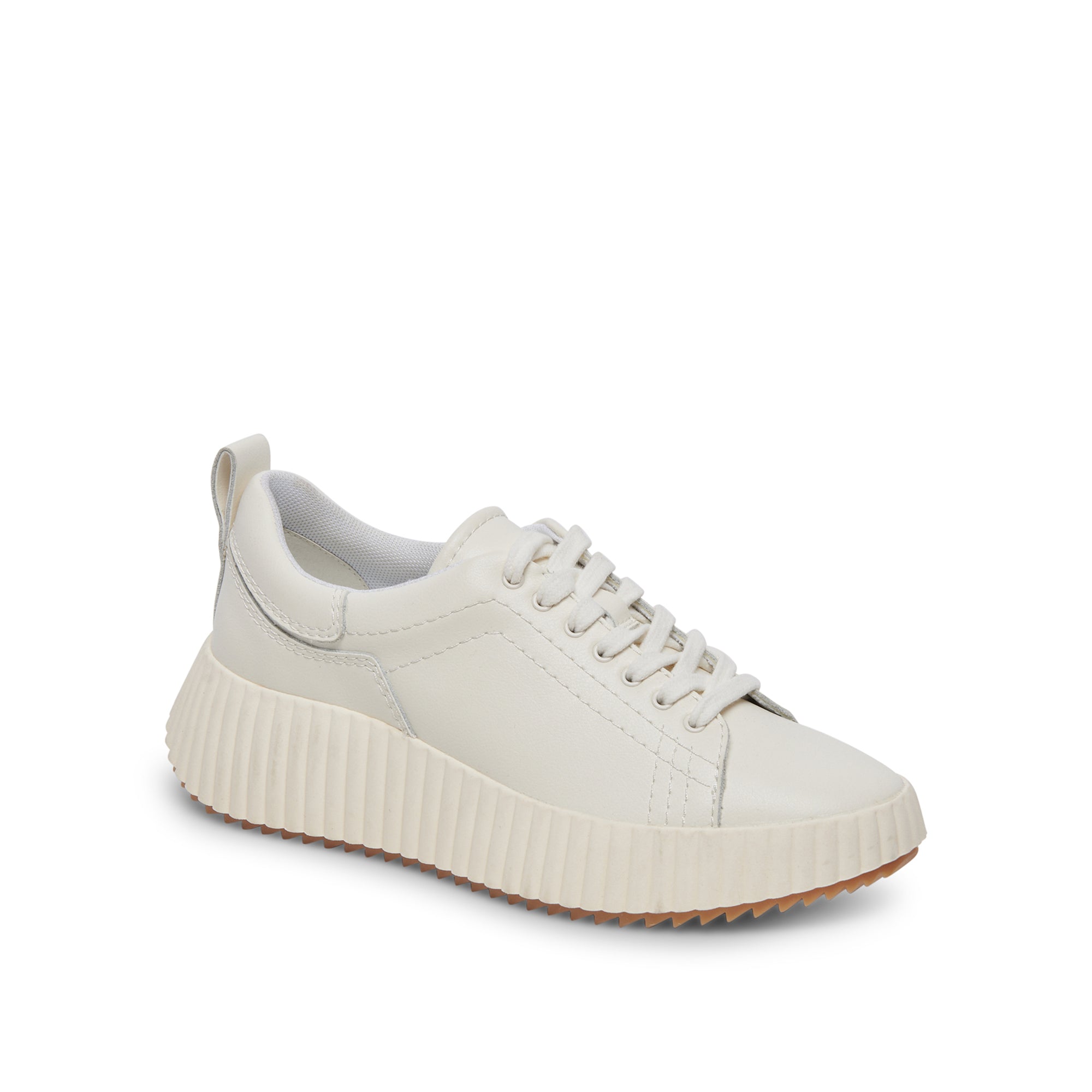 Devote White Leather Tenis de Piel Blancos