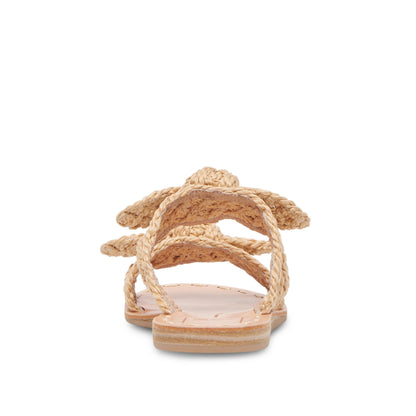 Dinah Light Natural Sandalias de Piso Cafe Claro para Mujer