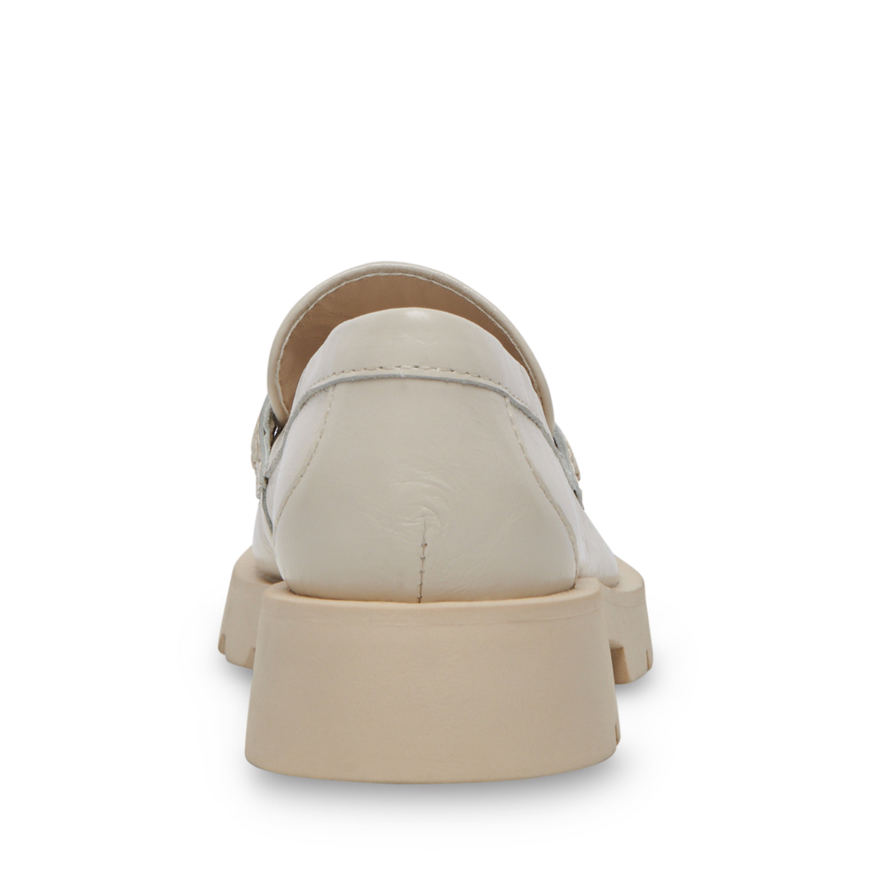 Elias Off White Patent Mocasines de Charol Blancos para Mujer