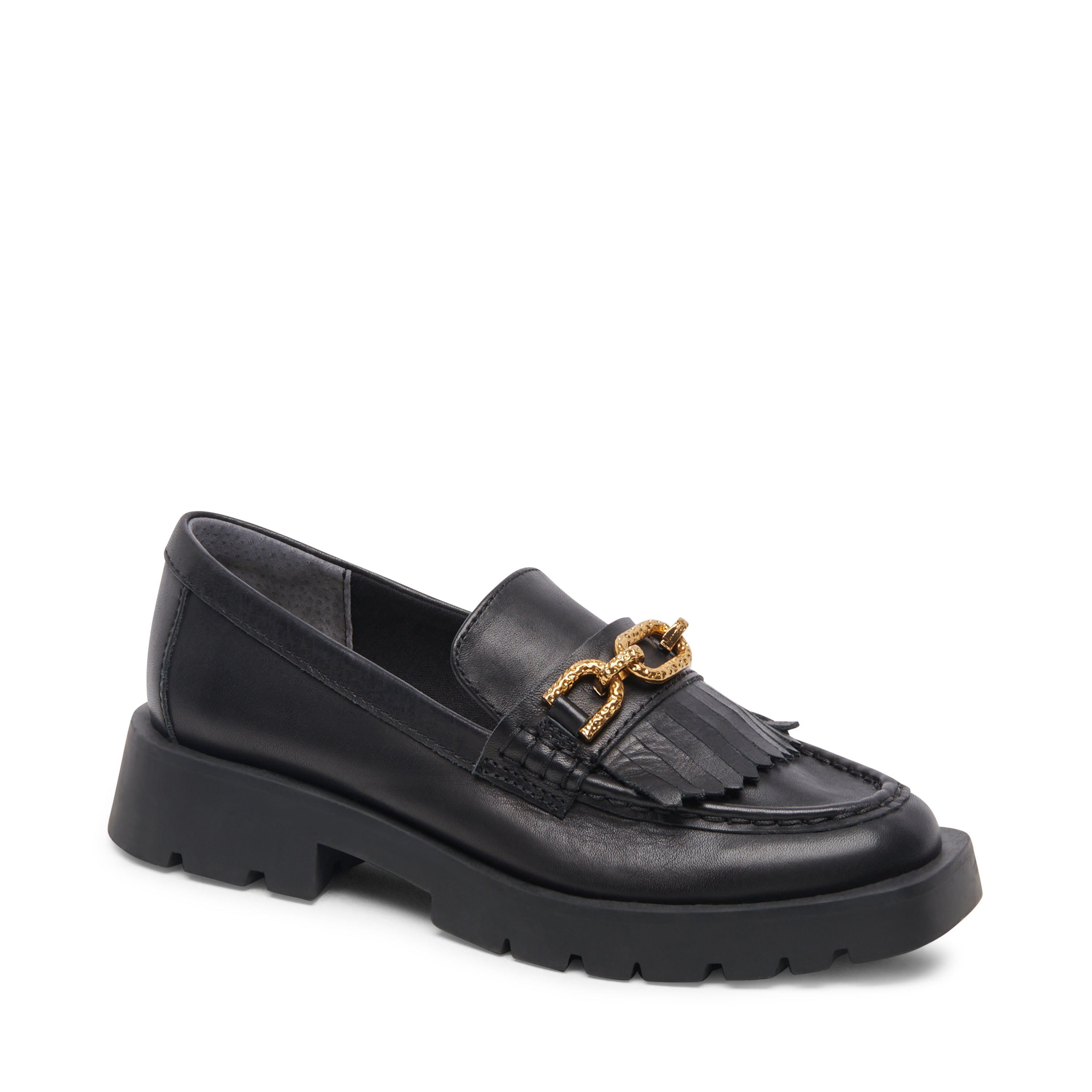 Erna Black Mocasines de Piel Negros