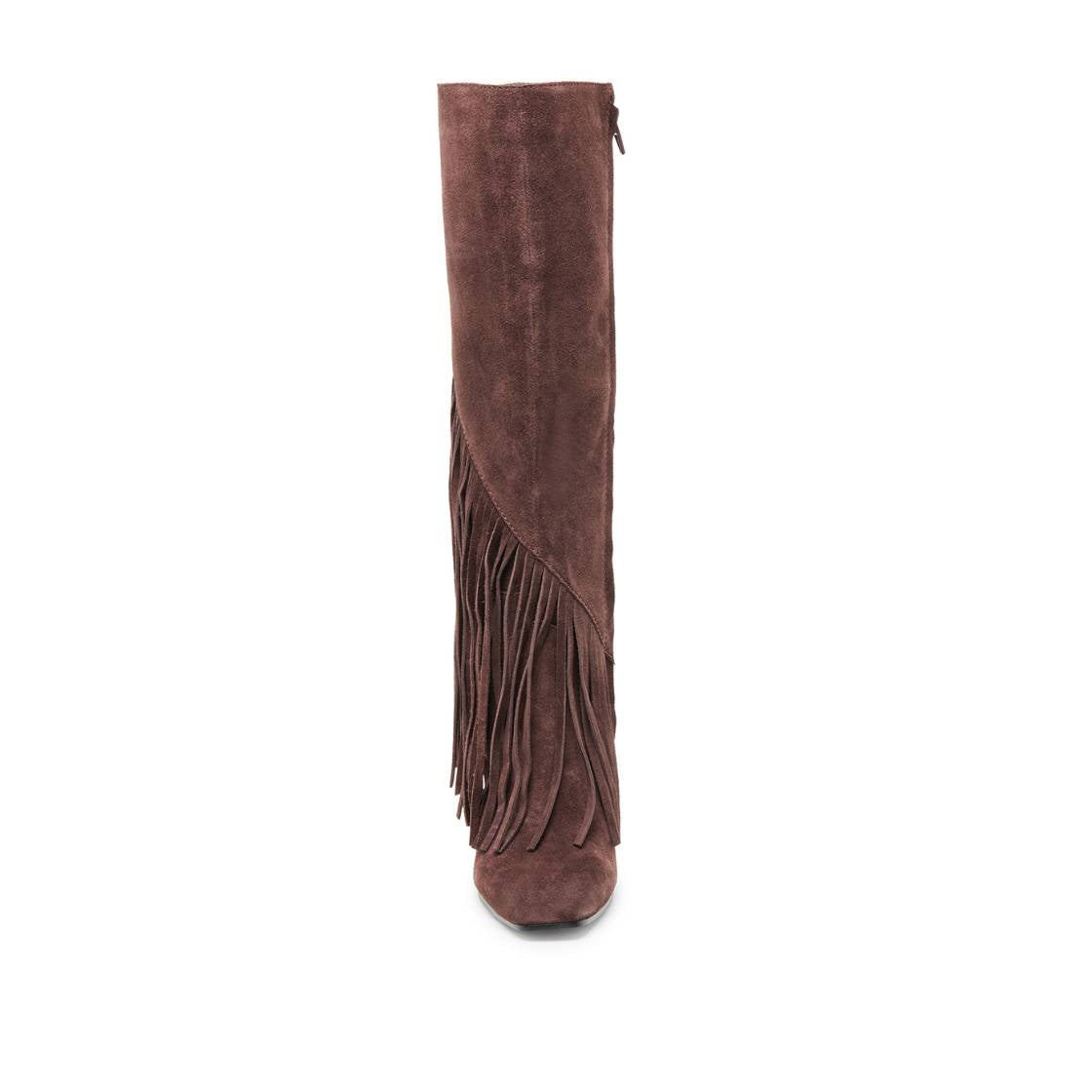 Giano Mahogany Botas Largas con Flequillos para Mujer