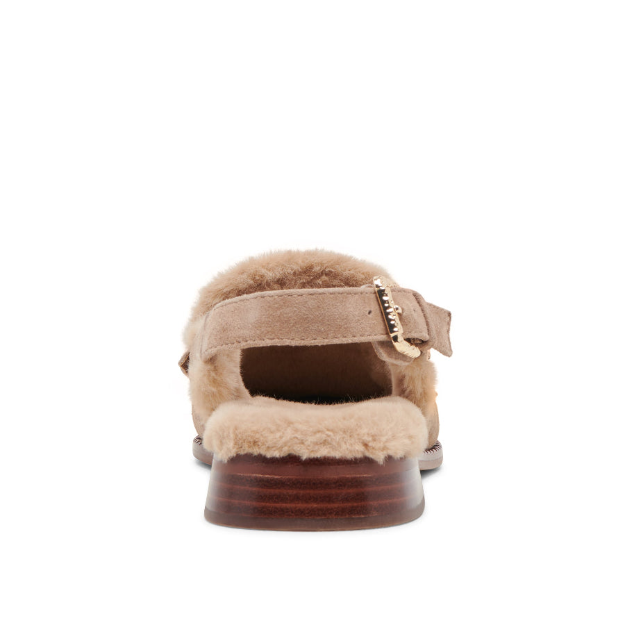 Hardi Plush Mushroom Mocasines de Gamuza Cafes para Mujer