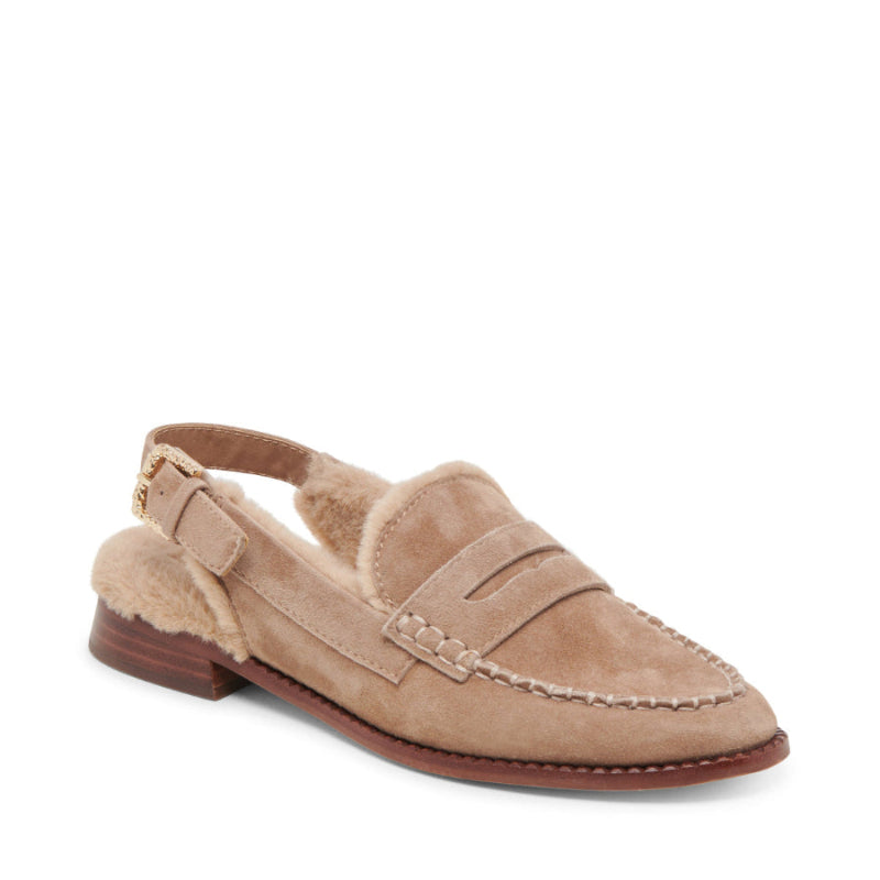 Hardi Plush Mushroom Mocasines de Gamuza Cafes