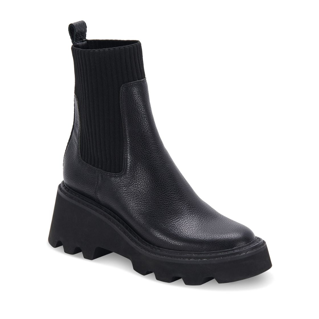 Hoven H2o Black Leather Botines de Piel Negros