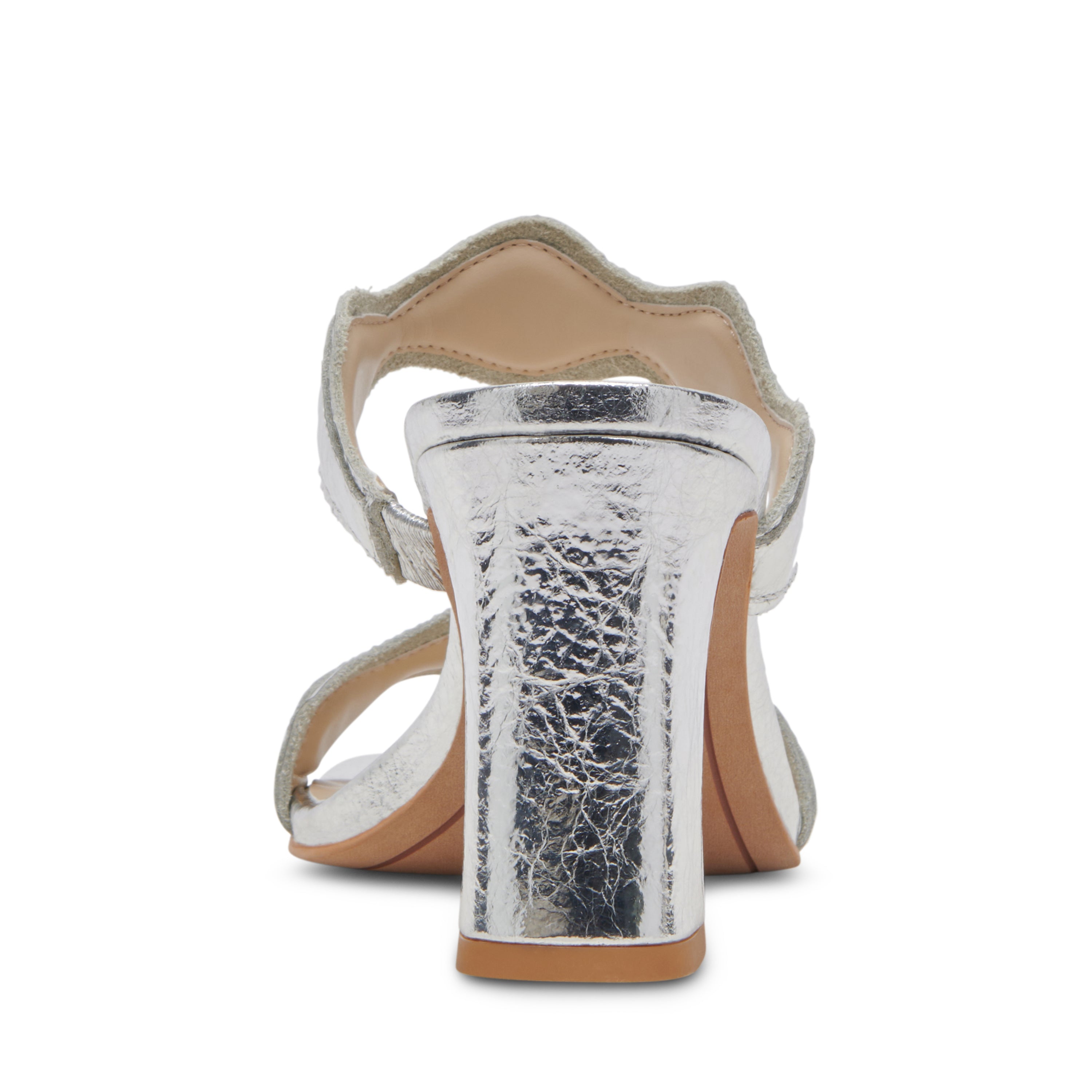 Ilva Silver Sandalias de Tacon Plateadas para Mujer