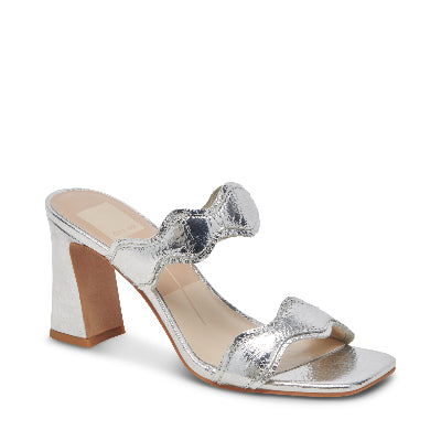 Ilva Silver Sandalias de Tacon Plateada