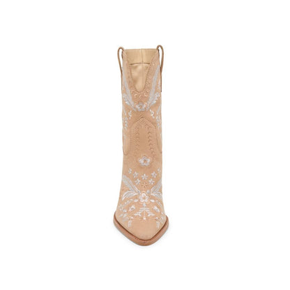 Jessey Floral Bamboo Botines Bordados con Flores para Mujer