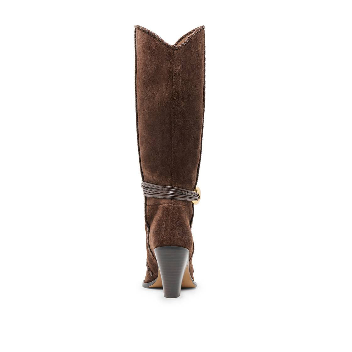 Jody Dark Brown Botas de Gamuza Cafes para Mujer