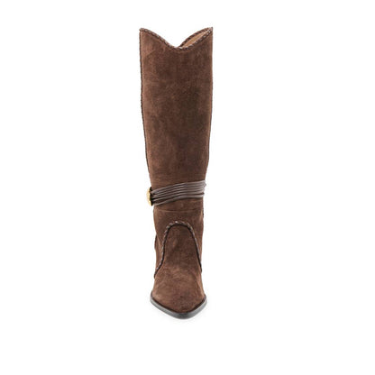 Jody Dark Brown Botas de Gamuza para Mujer