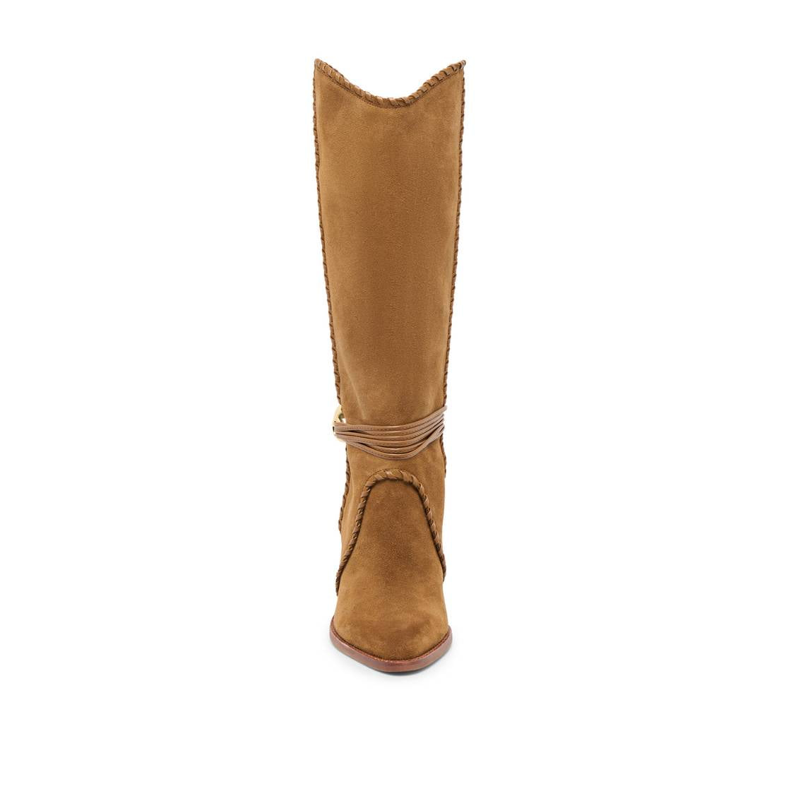 Jody Light Brown Botas Altas de Gamuza para Mujer
