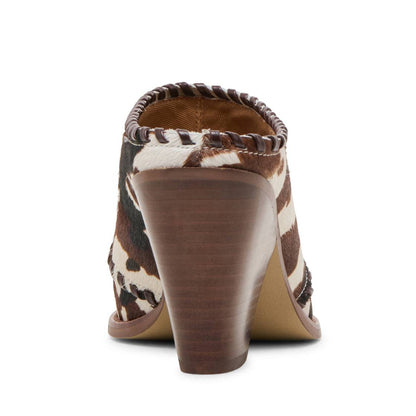 Jolyn Cocoa Zapatos con Textura de Vaca Cafes para Mujer