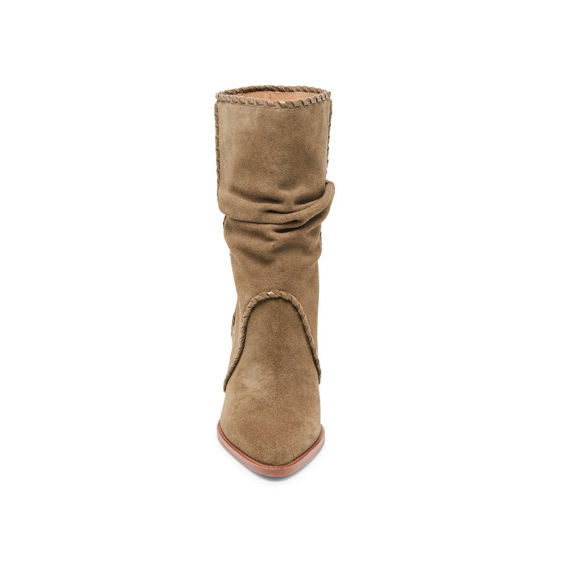 Julith Olive Botas de  Gamuza para Mujer