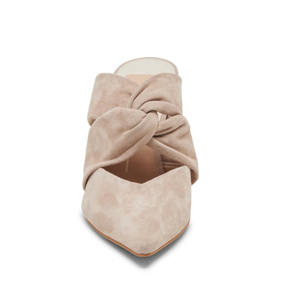 Kelsy Taupe Suede Tacones de Gamuza para Mujer