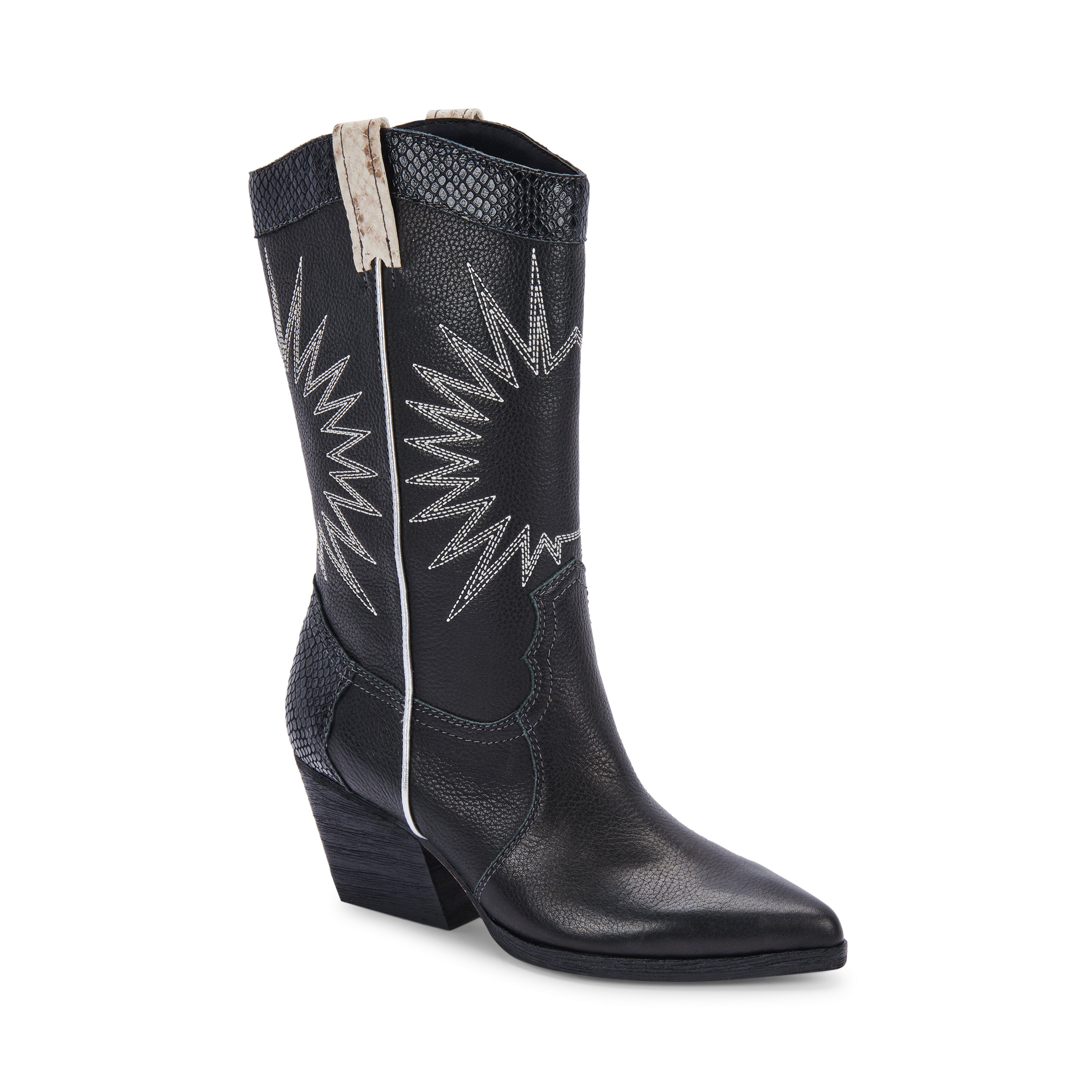 Lawson Black Leather Botas de Piel Negras