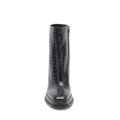 Lochly Noir Botines de Piel para Mujer