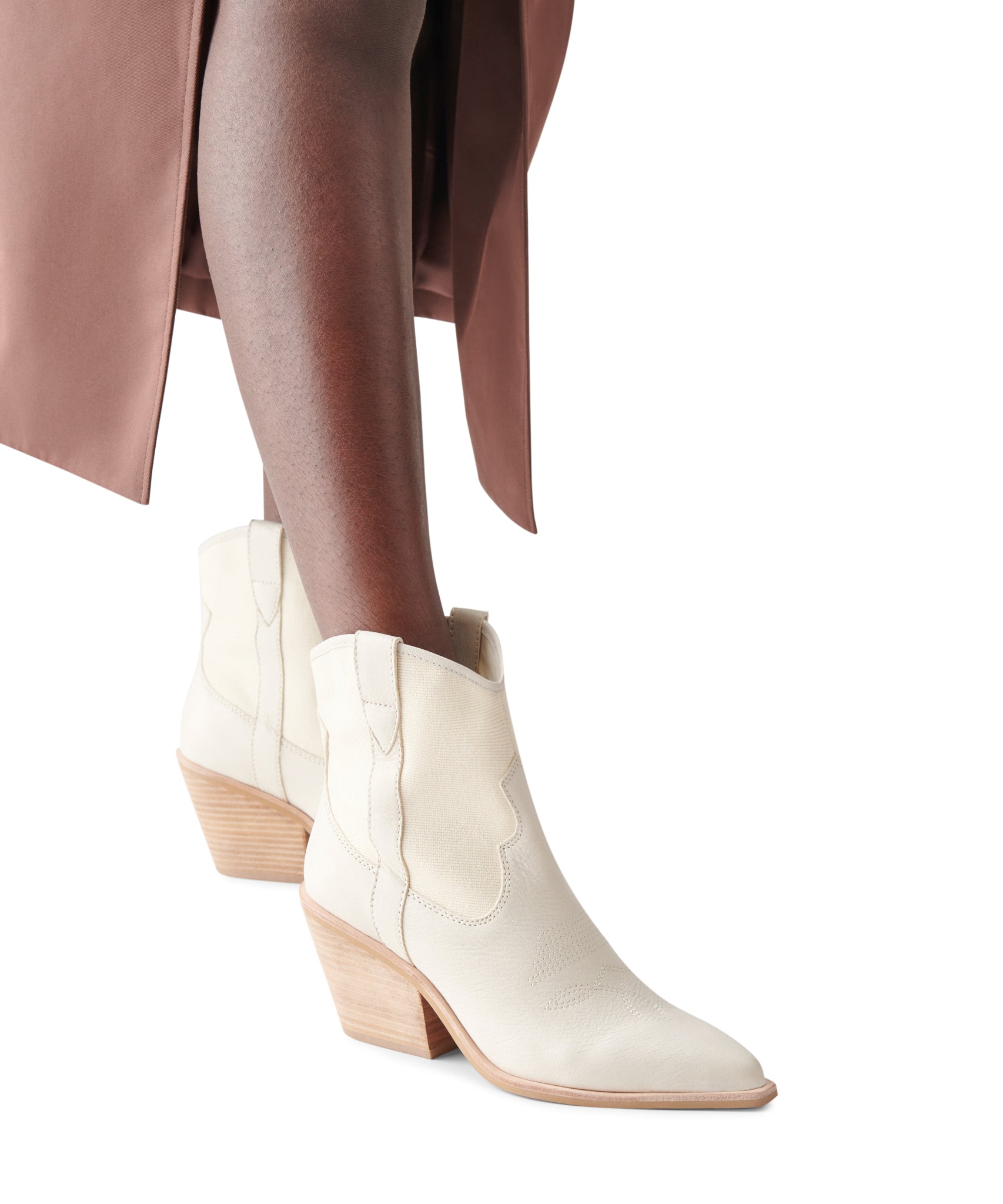 Nashe Ivory Botines de Gamuza para Mujer
