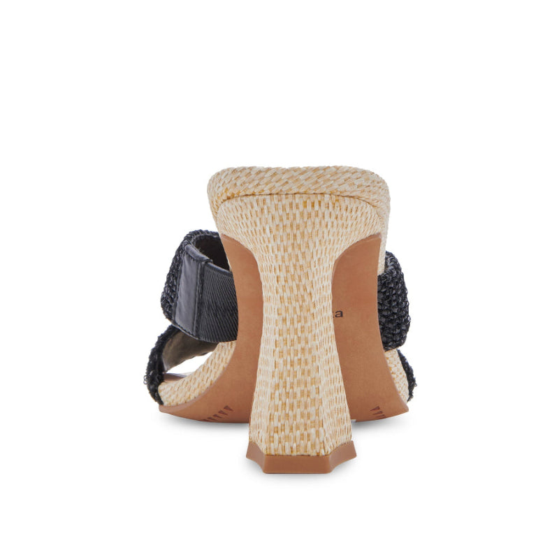 Nitro Black Sandalias de Tacon Negras para Mujer
