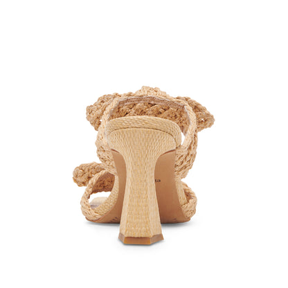 Niyah Light Natural Sandalias de Tacon Cafe Claro para Mujer