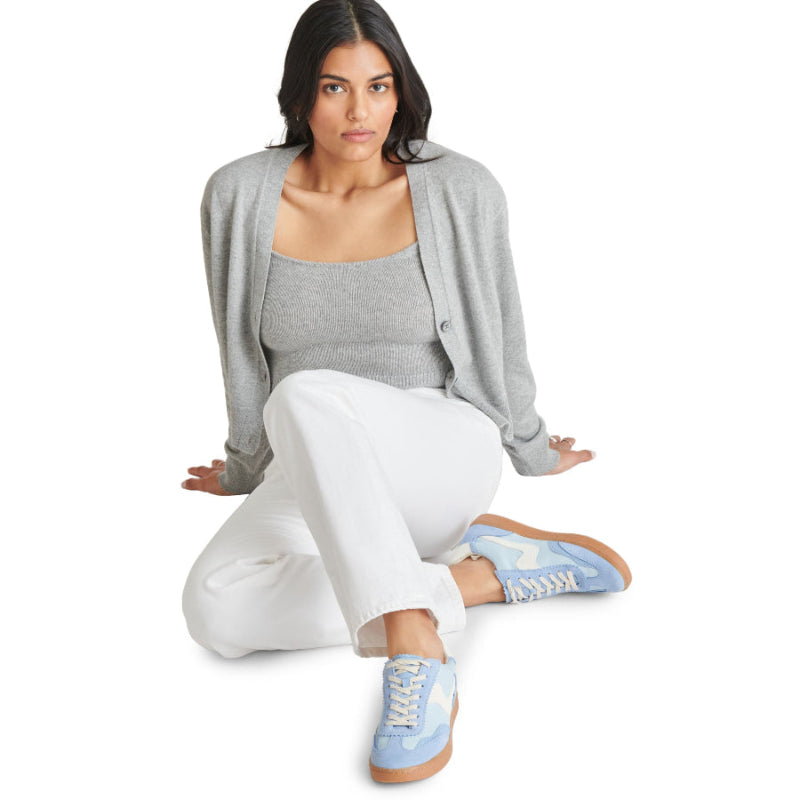 Notice Blue Tenis Azul con Blanco de Gamuza