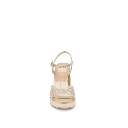 Peyten Light Gold Sandalias de Tacon para Mujer