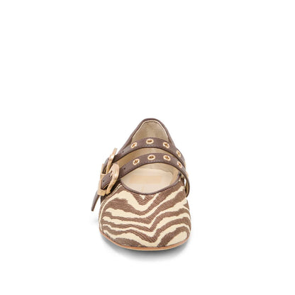 BAYLEE GROMMET BEIGE ZEBRA