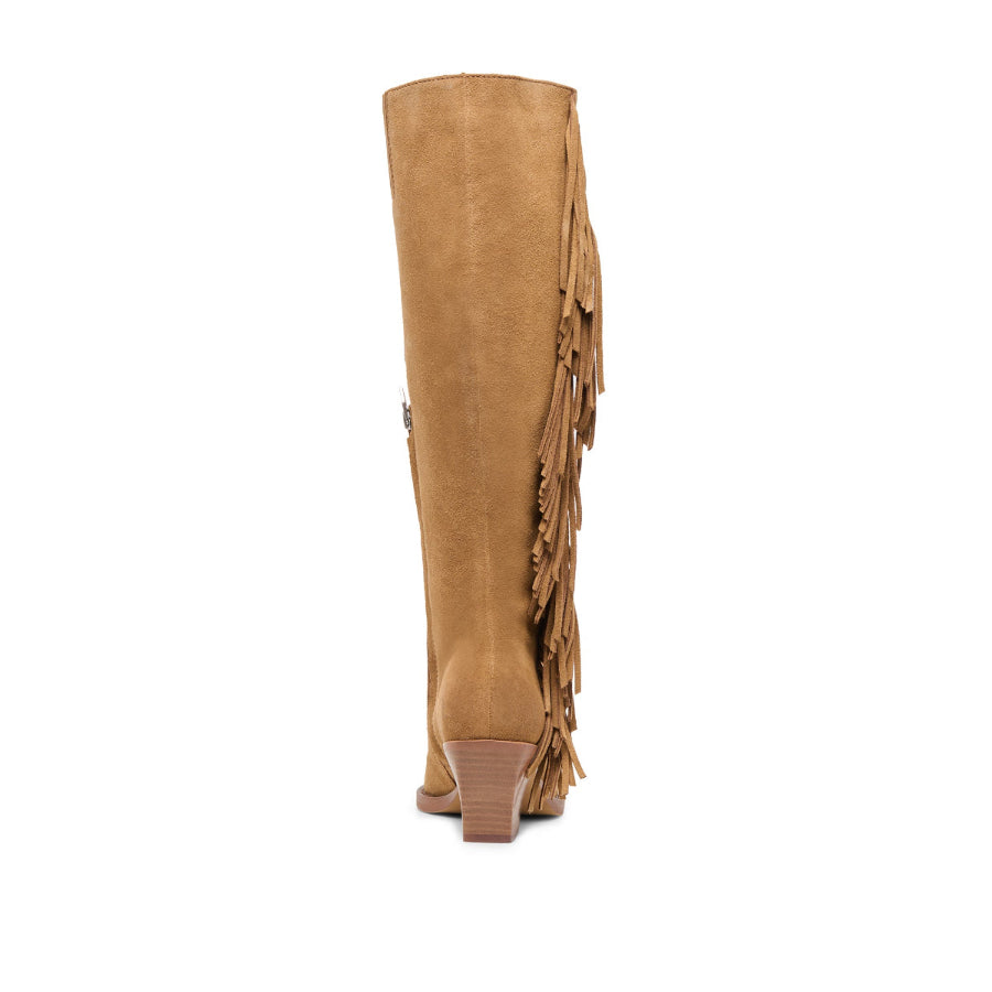 Roley Light Brown Botas Largas con Flequillos Cafes para Mujer