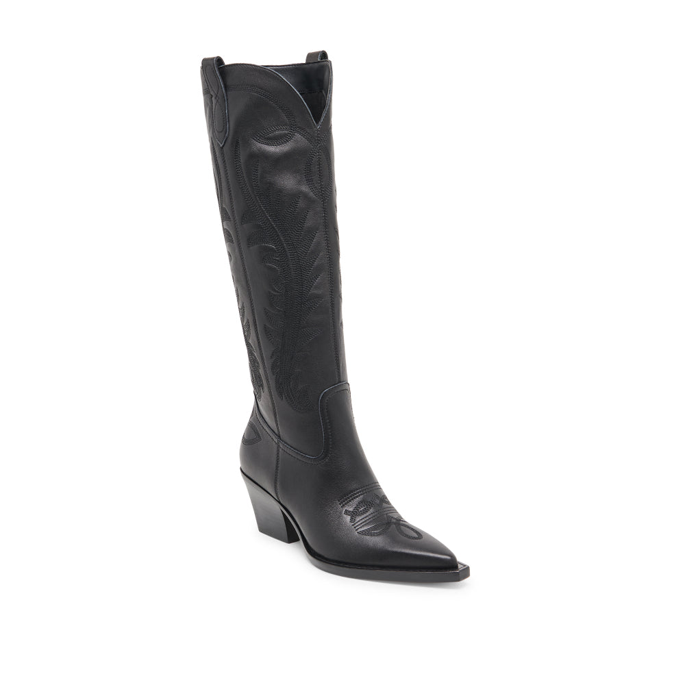 Ryatt Black Botas de Piel Negras 
