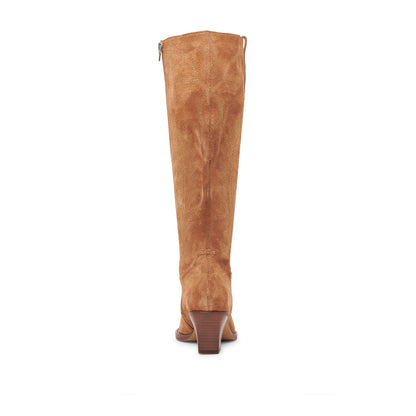 Ryatt Pecan Botas Largas de Gamuza Cafes para Mujer