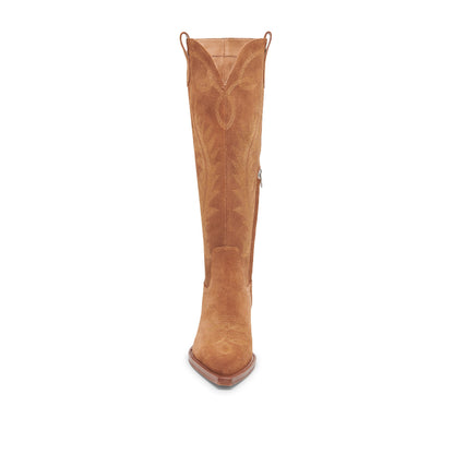 Ryatt Pecan Botas Largas de Gamuza para Mujer
