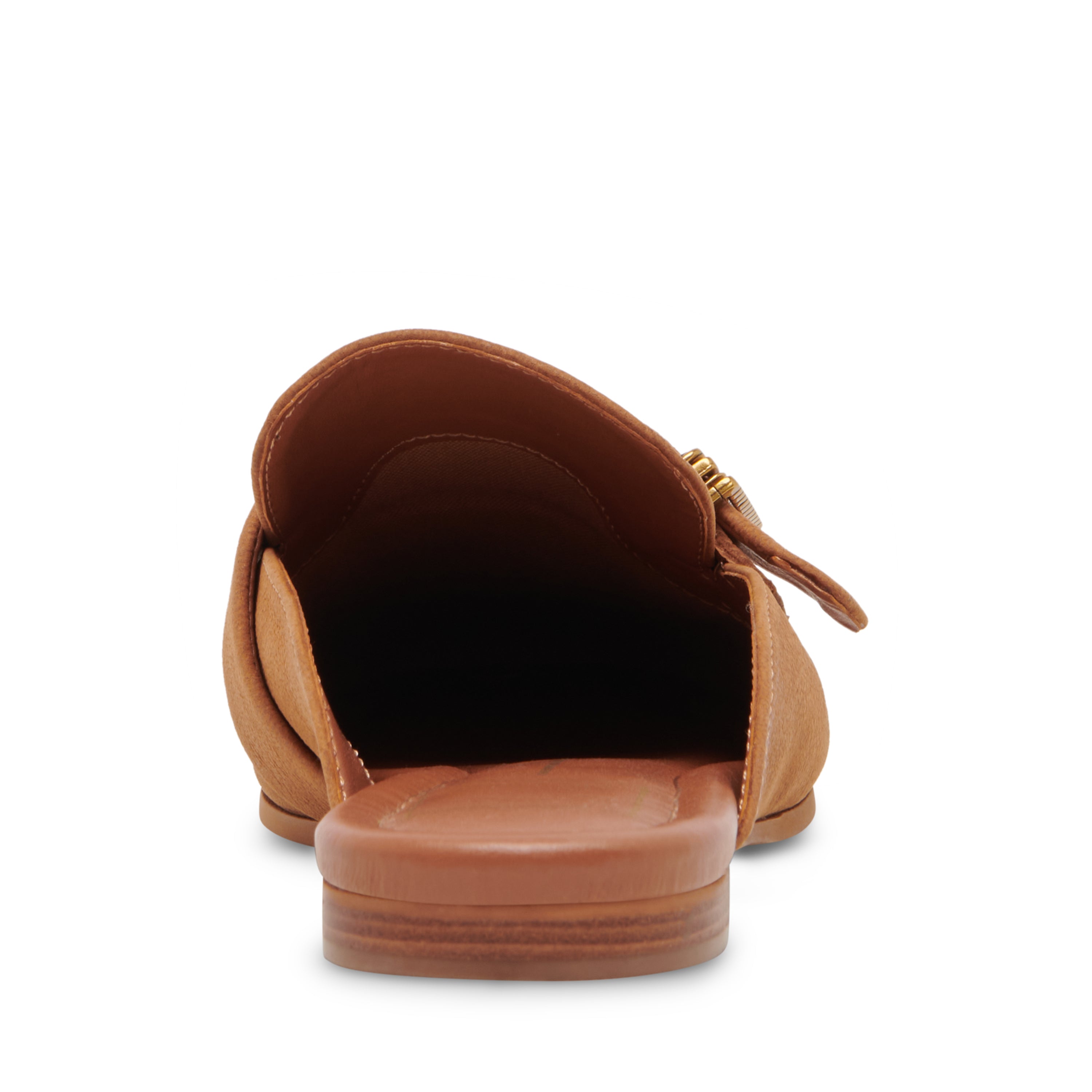 Santel Brown Leather Flats de Piel Cafes para Mujer