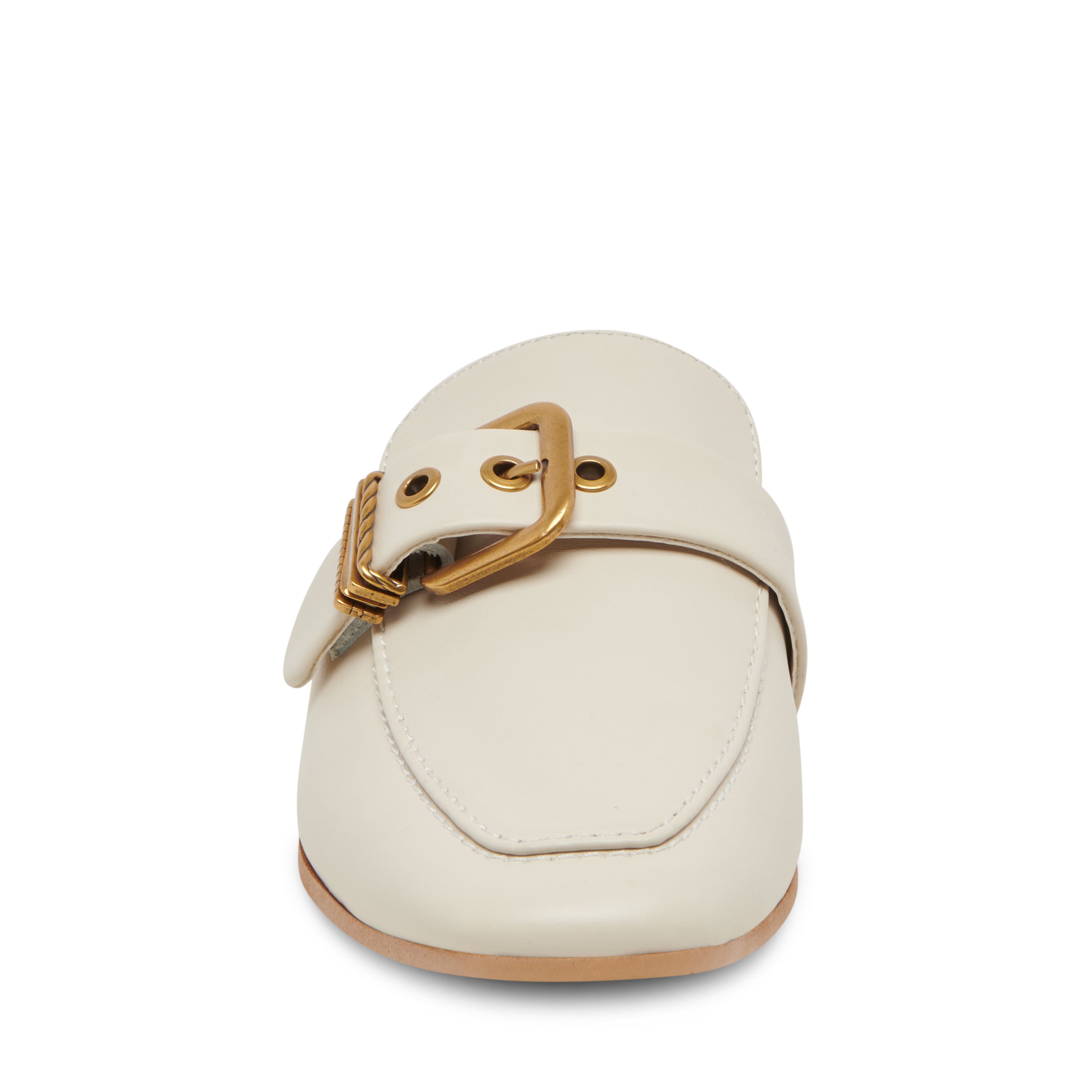 Santel Ivory Leather Flats de Piel para Mujer