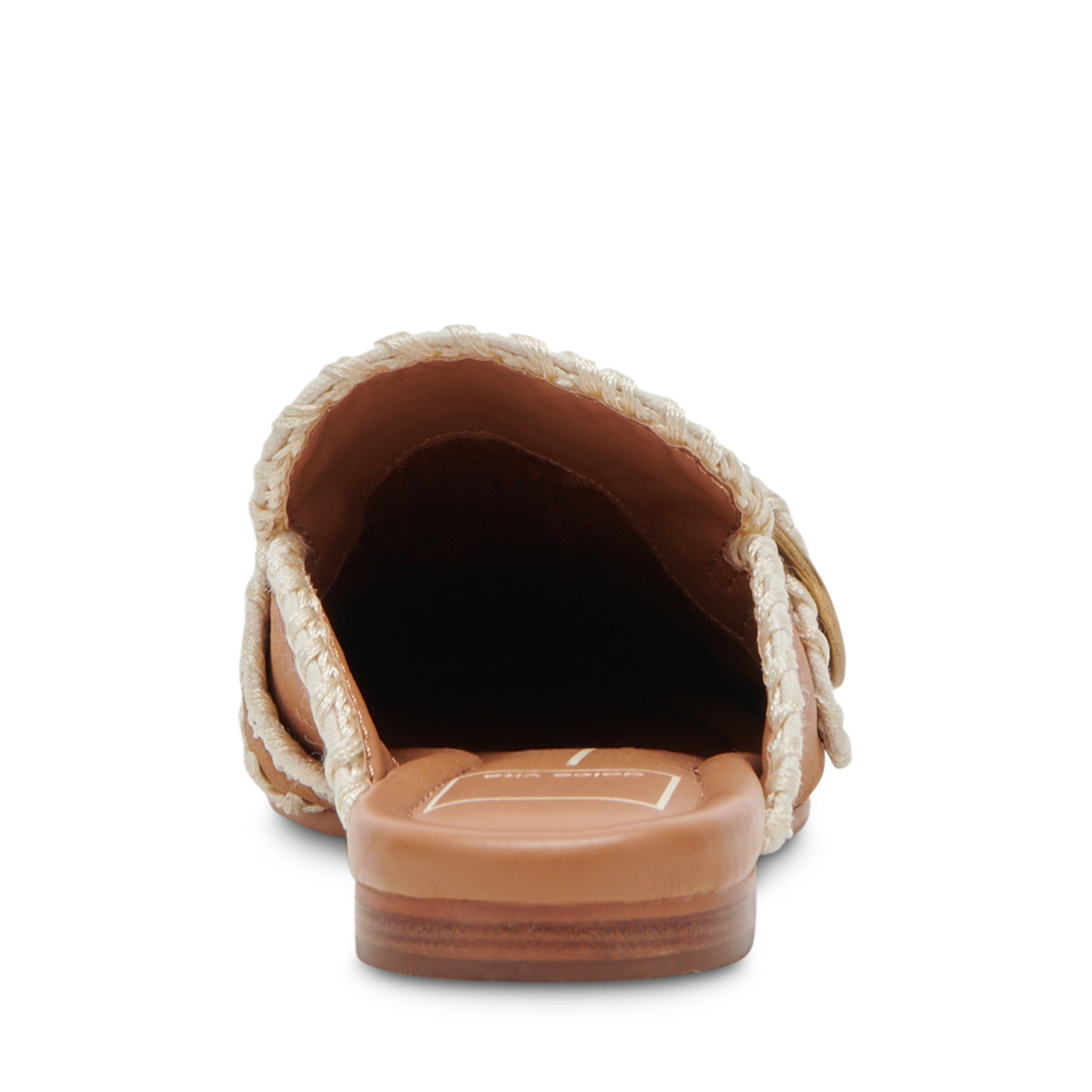 Santel Stitch Tan Flats Cafes para Mujer