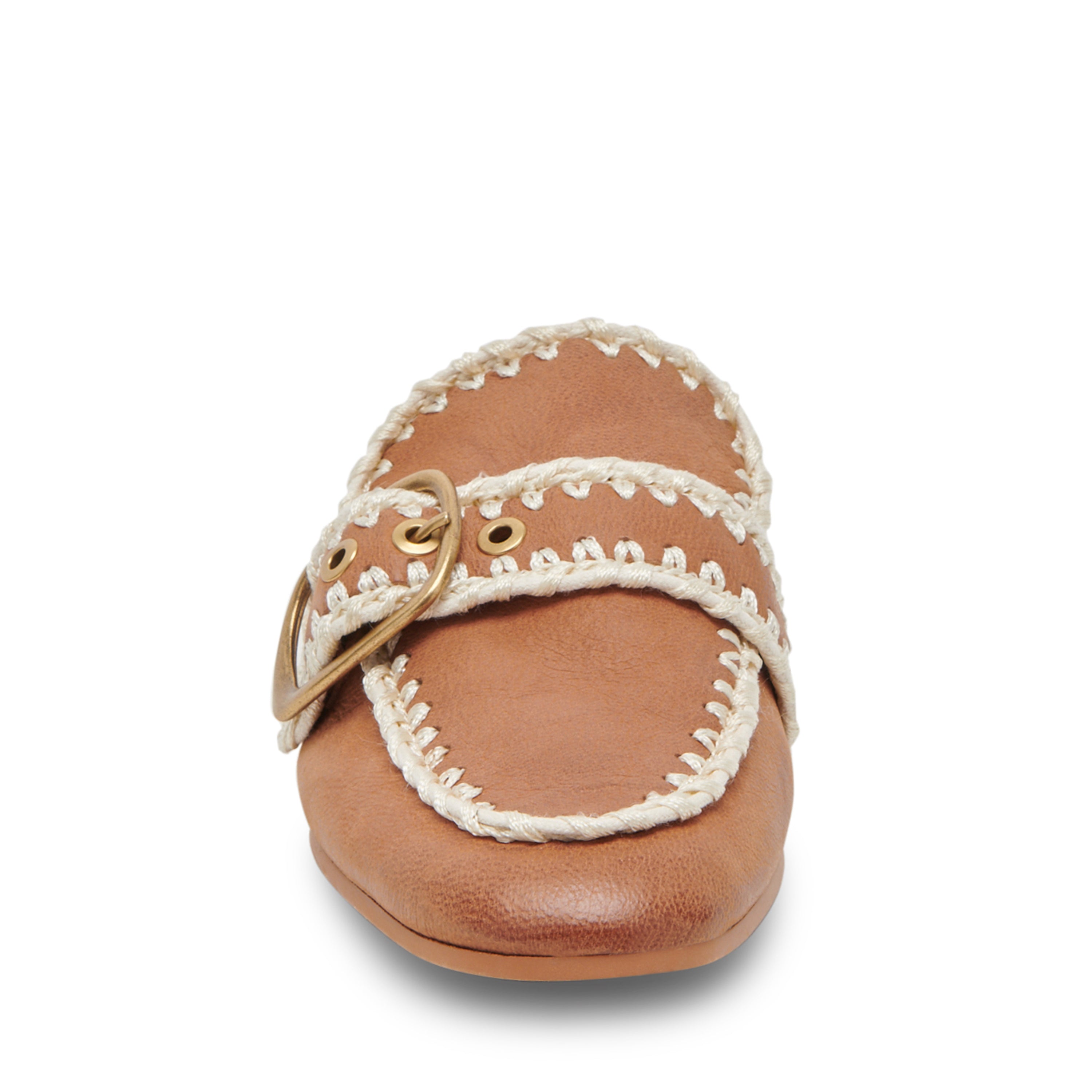 Santel Stitch Tan Flats para Mujer