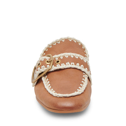 Santel Stitch Tan Flats para Mujer