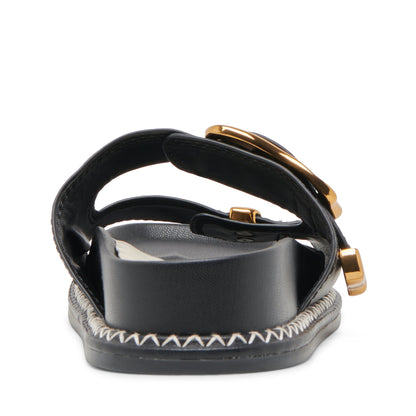 Sevena Black Sandalias Negras para Mujer