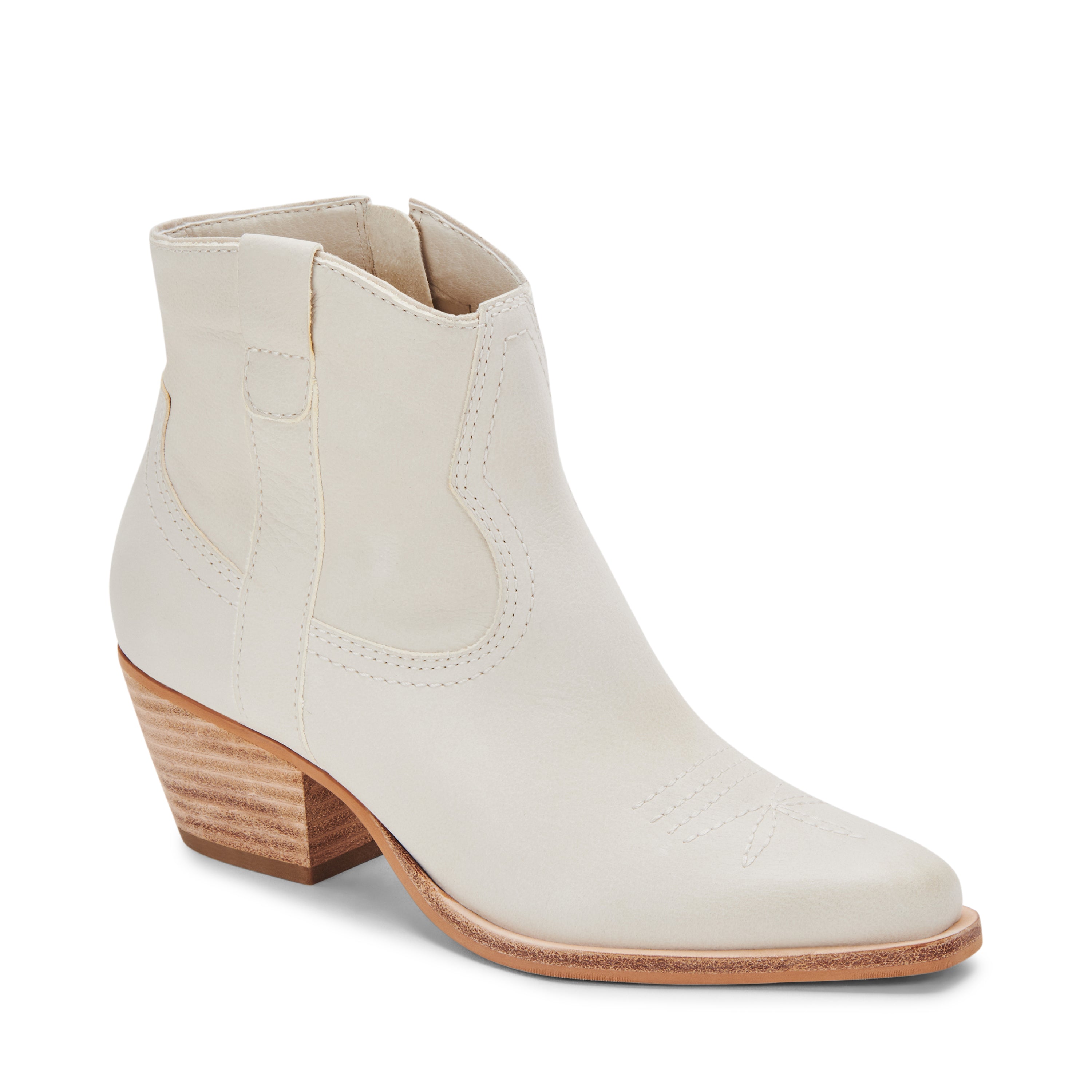 Silma Ivory Botines de Piel Blancos