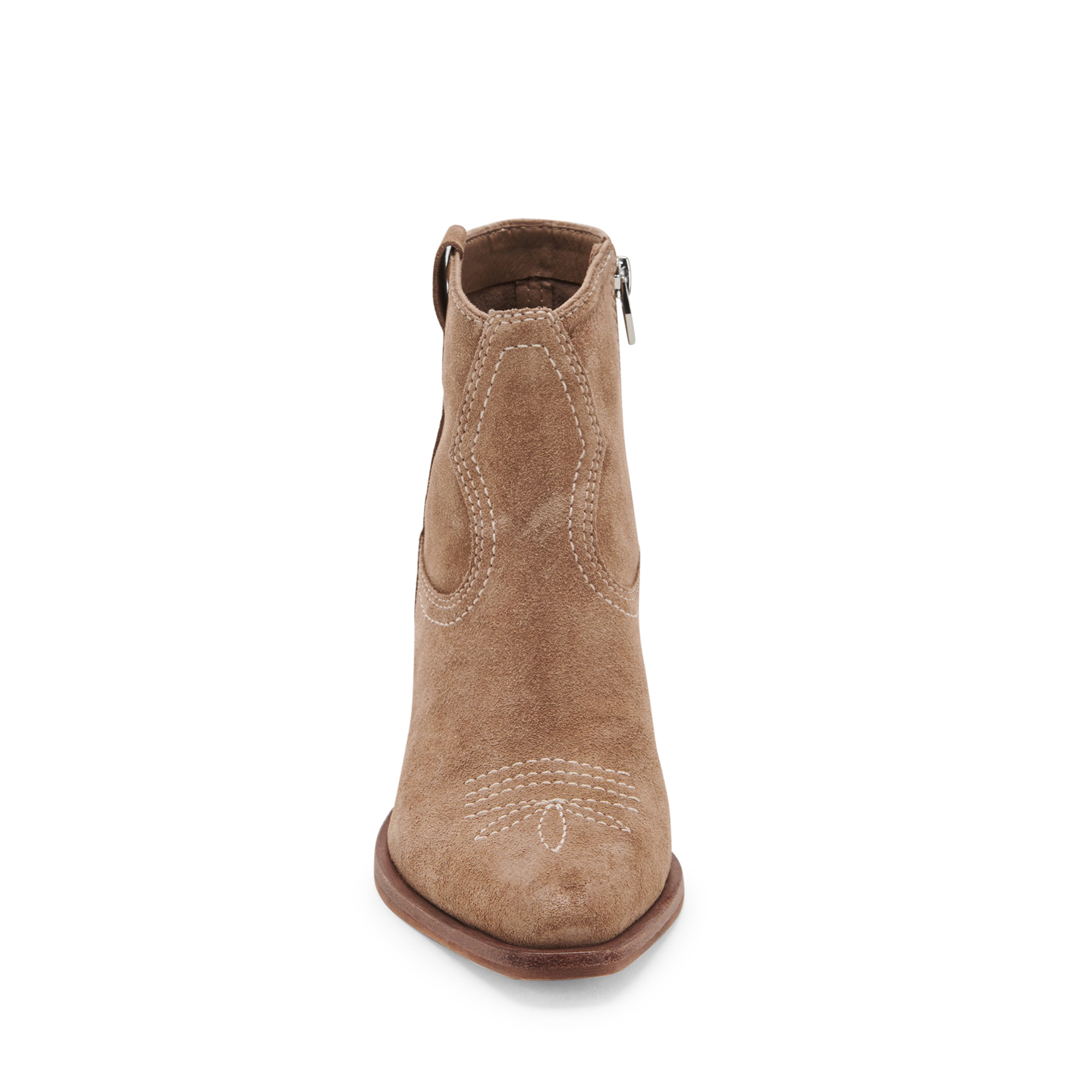 Silma Truffle Suede Botines de Piel para Mujer