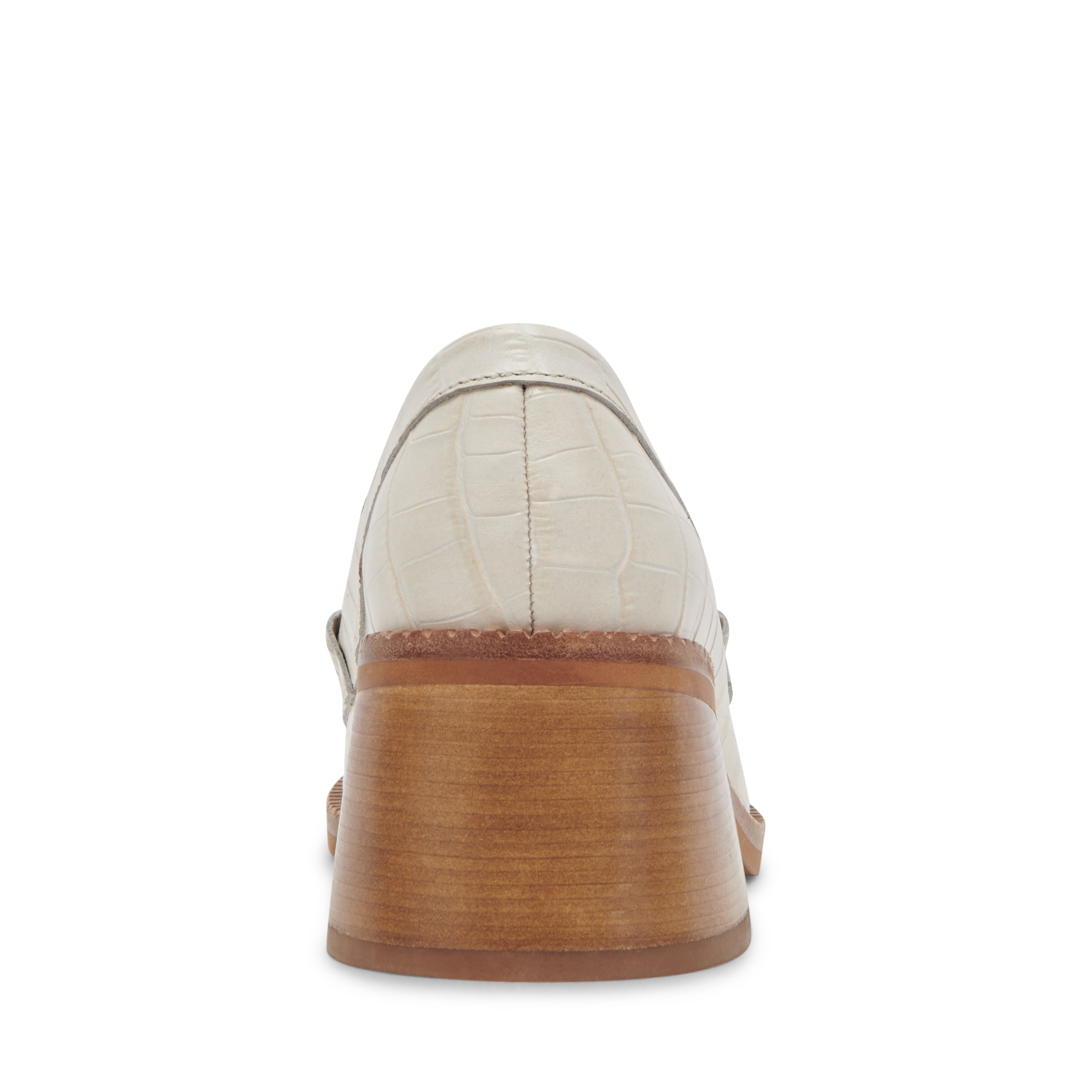 Talie Ivory Mocasines de Tacon Blancos para Mujer