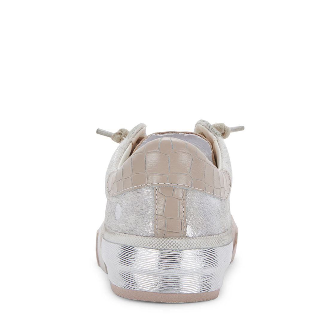 Zina Dune Metallic Tenis de Piel Beige Metalico para Mujer